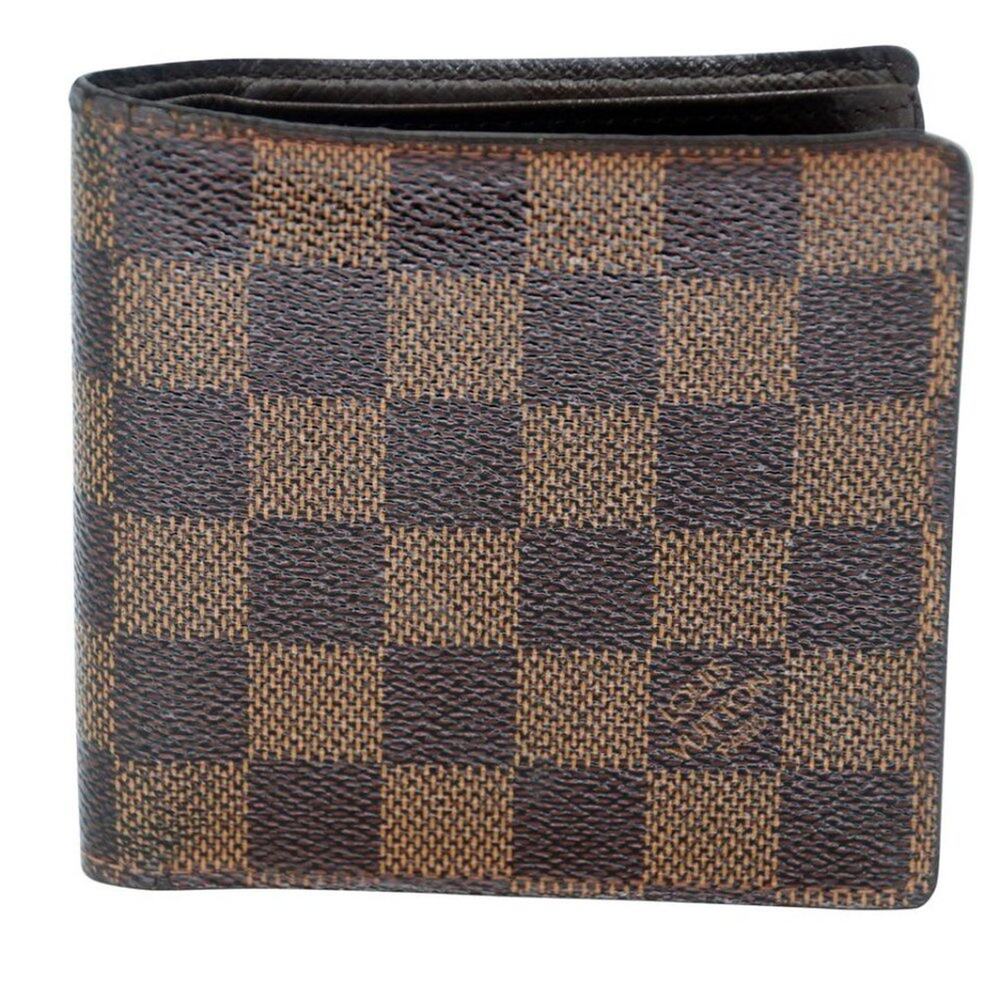 Louis Vuitton Bifold Damier Coated Canvas Marco Wallet LV-0814N-0001